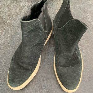 Slip on platform sneaker boots